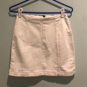 white free people skirt